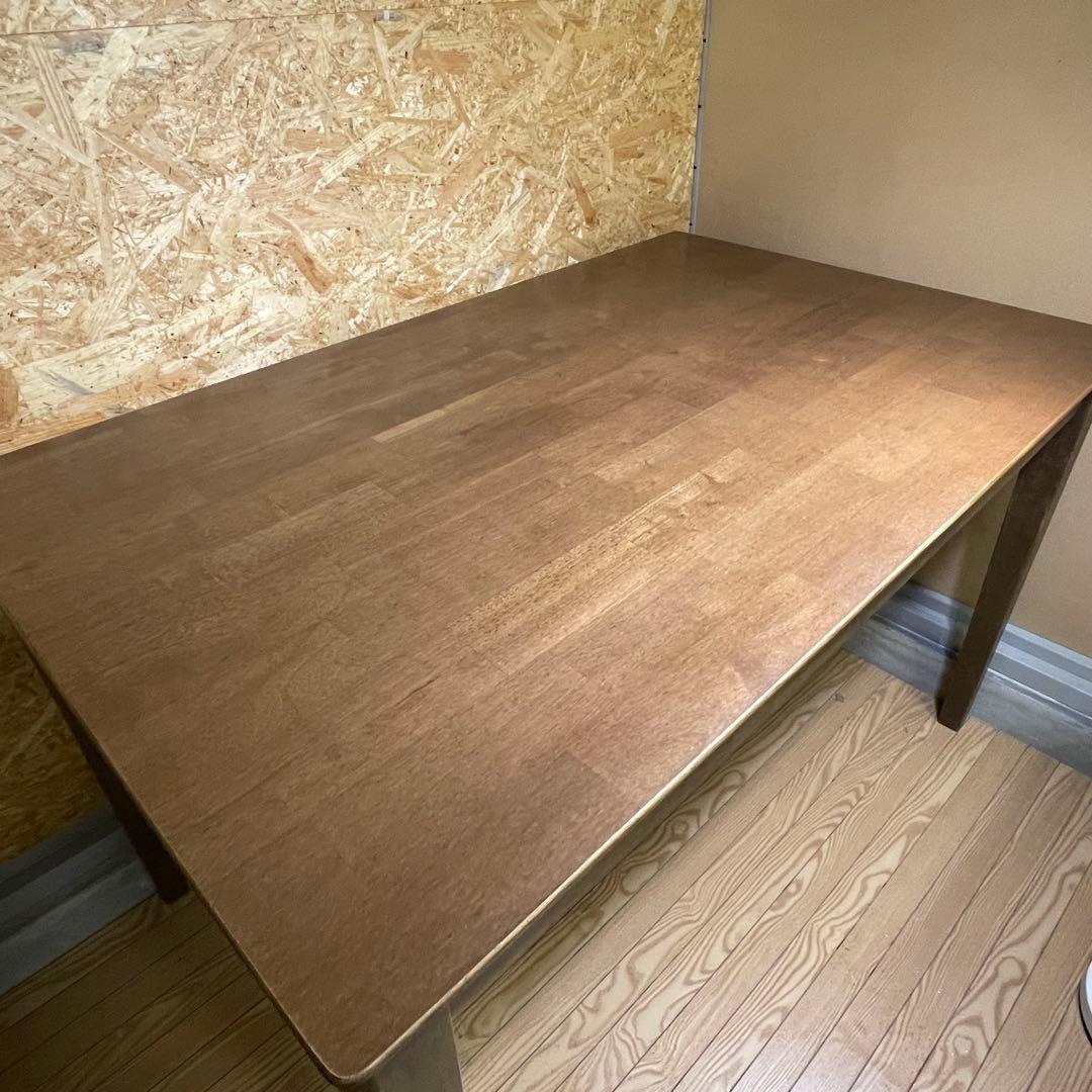 北欧レトロ ダイニングテーブル 天然木 大型テーブル