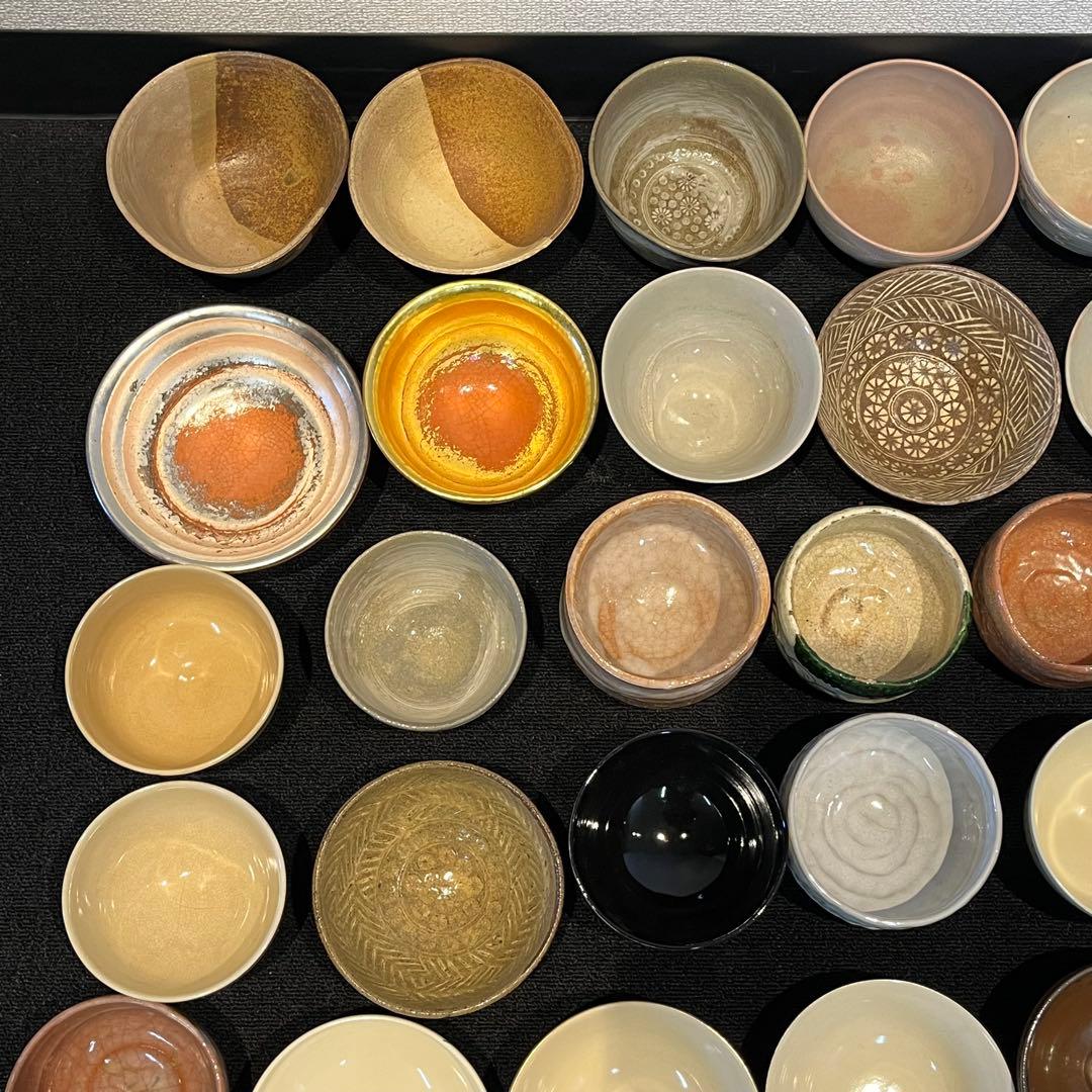 茶碗 抹茶碗 まとめて 34点 茶道具 箱無し 陶器 京焼 いろいろ 時代物