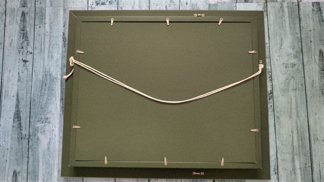 奥入瀬渓流　新緑　油絵　Ｆ６号　サイン入り　額入り　斉藤孝治　新緑の季節です