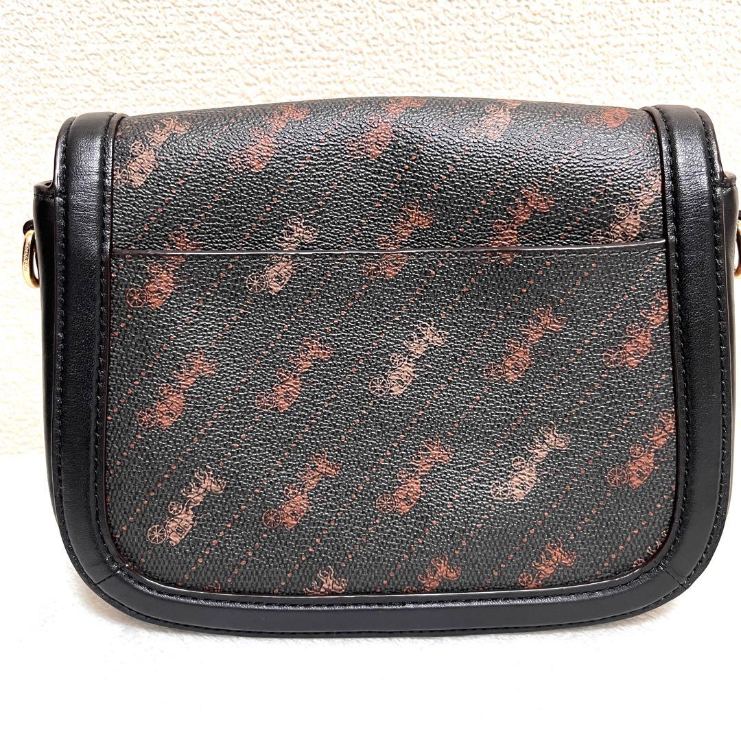 極美品 COACH ジェス ホースアンドキャリッジ ブラック クロスボディ