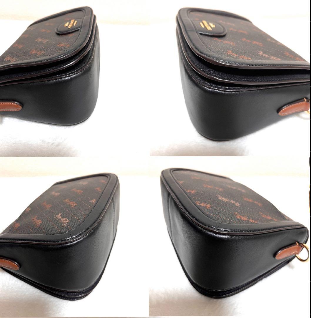 極美品 COACH ジェス ホースアンドキャリッジ ブラック クロスボディ