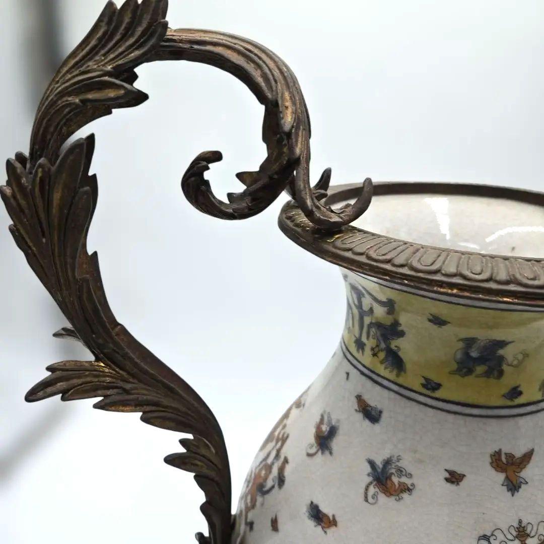 リモージュ イタリア風 花器 アンティーク