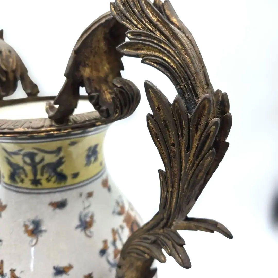 リモージュ イタリア風 花器 アンティーク