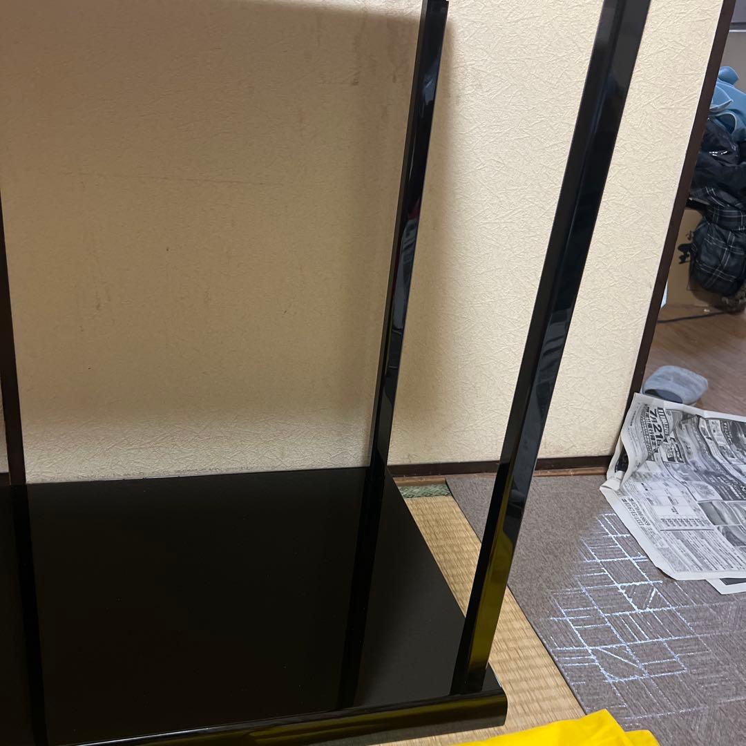 茶道具　茶棚　輪島塗　真台子　塗師　若島孝雅　作　供箱　共布