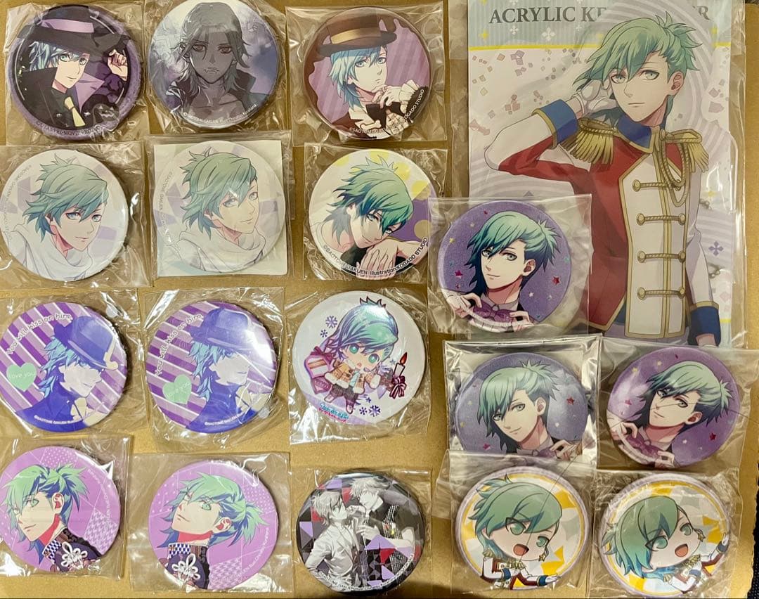 うたプリ うたの☆プリンスさまっ♪ 藍 缶バッジ アクリルスタンド 特典