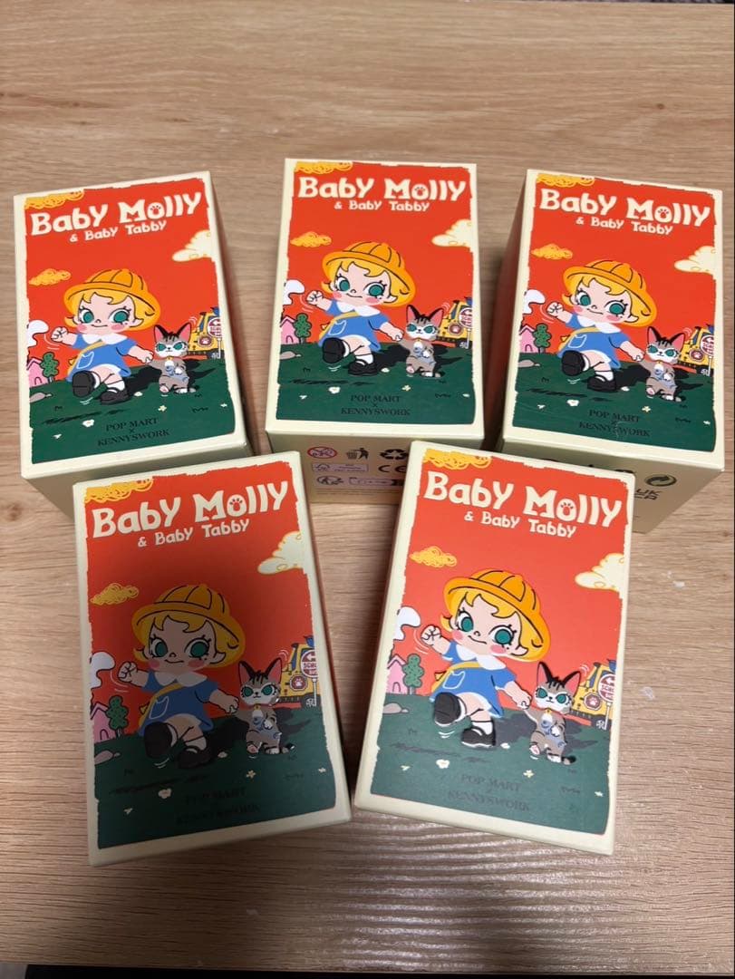 POP MART Baby Molly & Baby Tabby 5個セット