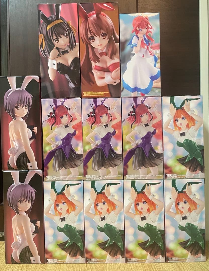 五等分の花嫁・涼宮ハルヒの憂鬱フィギュアまとめ売り13個