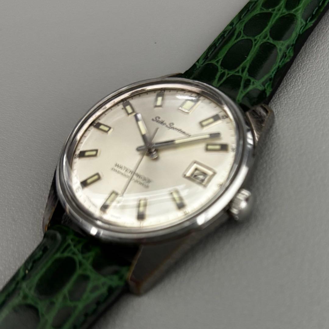 SEIKO Sportsman 17石 手巻き ヴィンテージ 純正尾錠