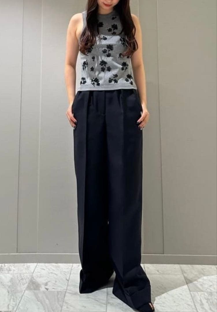 COLUMNコラム スパングル タンクトップ グレー フリーサイズ