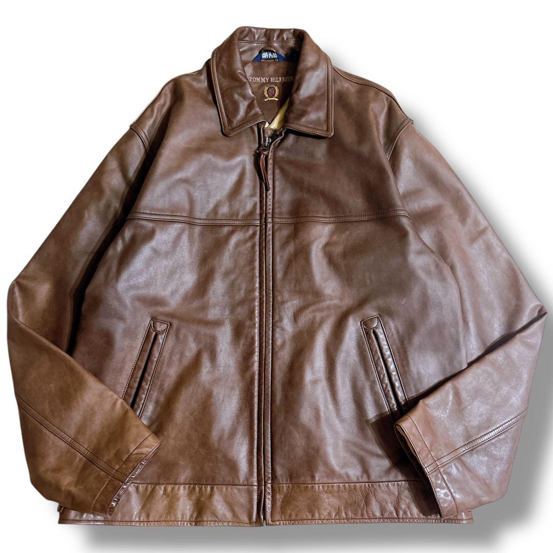 希少 オールド   レザージャケット スイングトップ