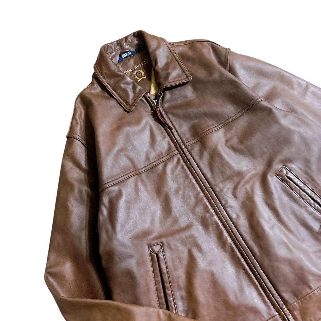 希少 オールド   レザージャケット スイングトップ