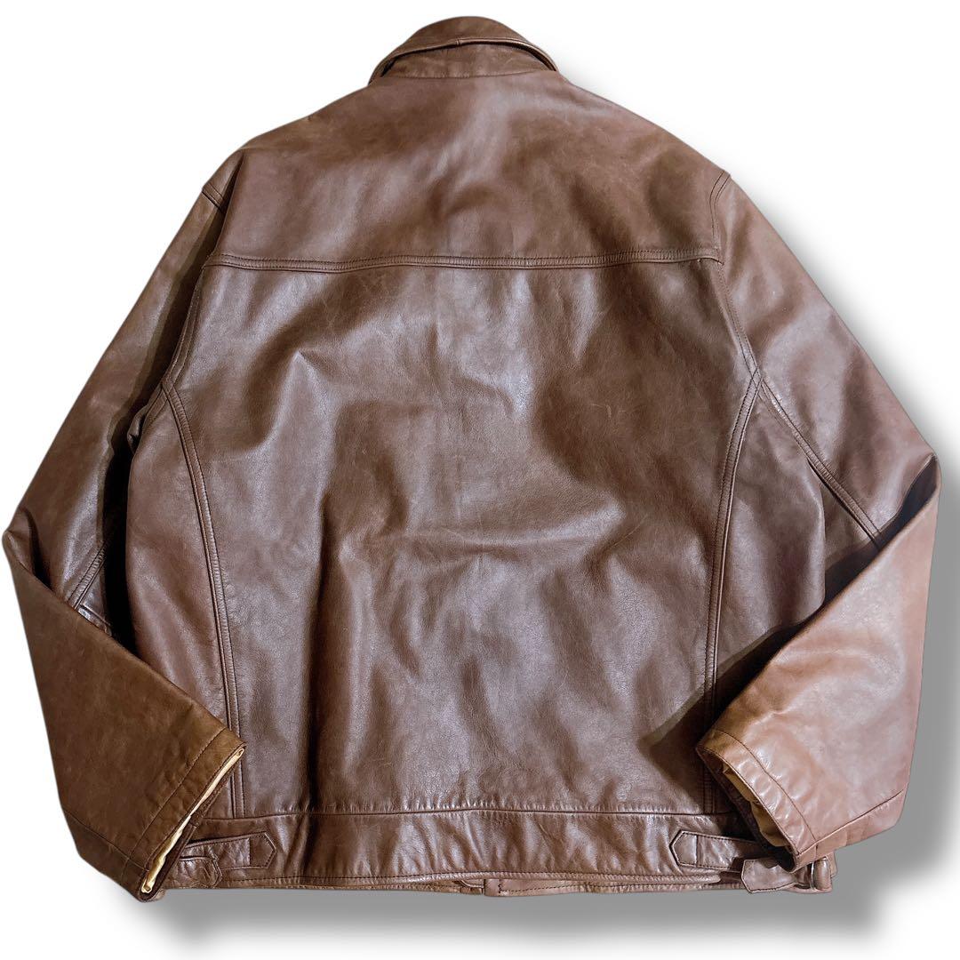 希少 オールド   レザージャケット スイングトップ