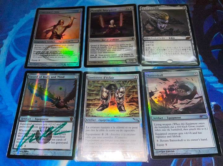 MTG 手甲 石鍛冶の神秘家 殴打頭蓋 梅澤の十手 Foil 装備品 まとめ売り