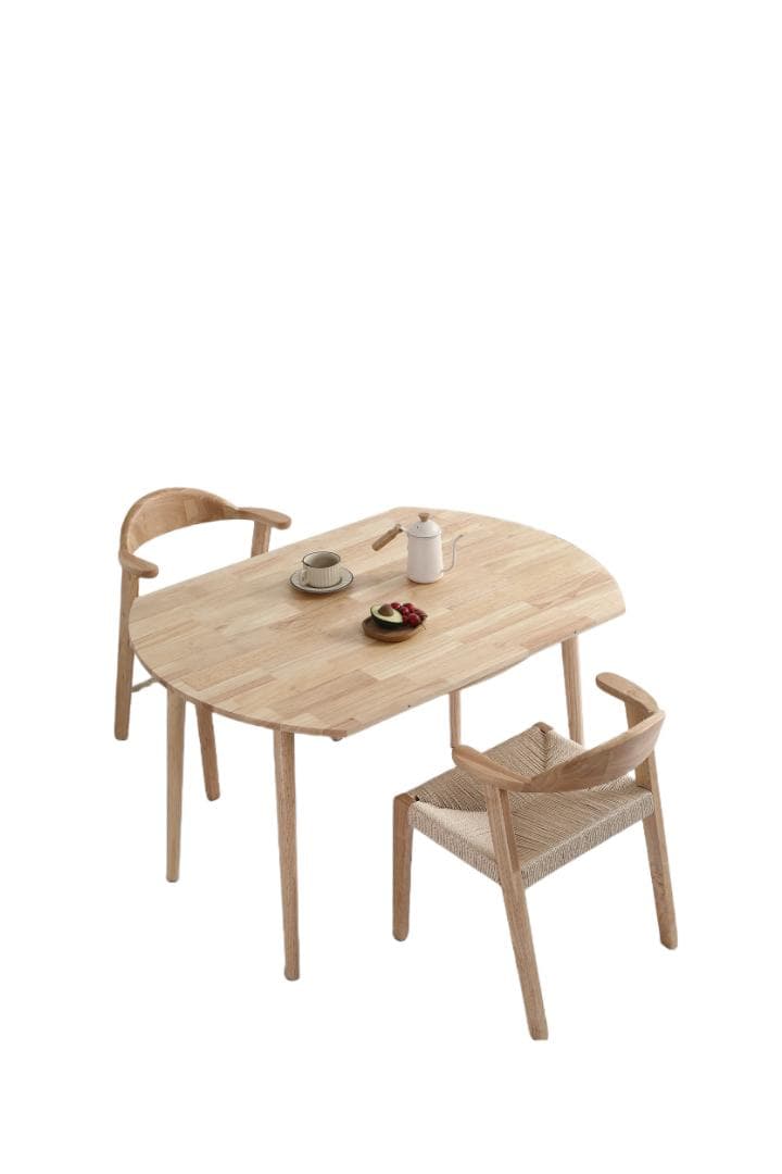 ダイニングテーブル1点×チェア2脚　2人用伸長式 折りたたみダイニングテーブル