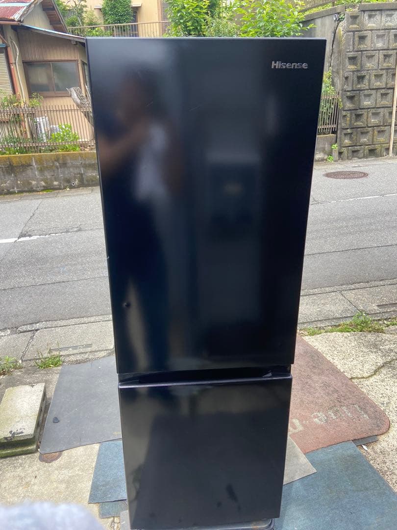 H031訳あり Hisense 2021年製 175L 冷凍冷蔵庫 ブラック