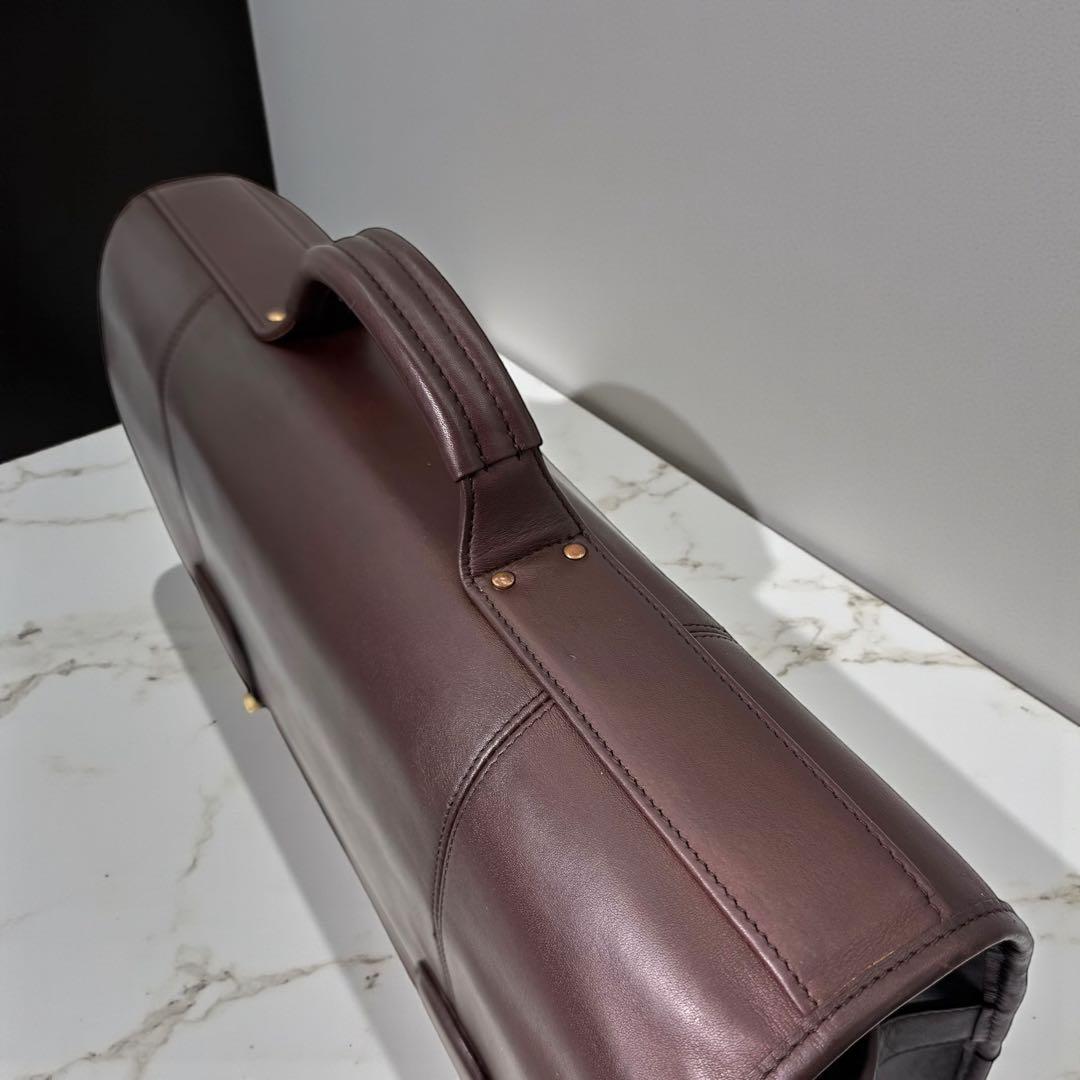 《研堂》オールドコーチ ビジネスバック ブリーフケース ターンロック 本革