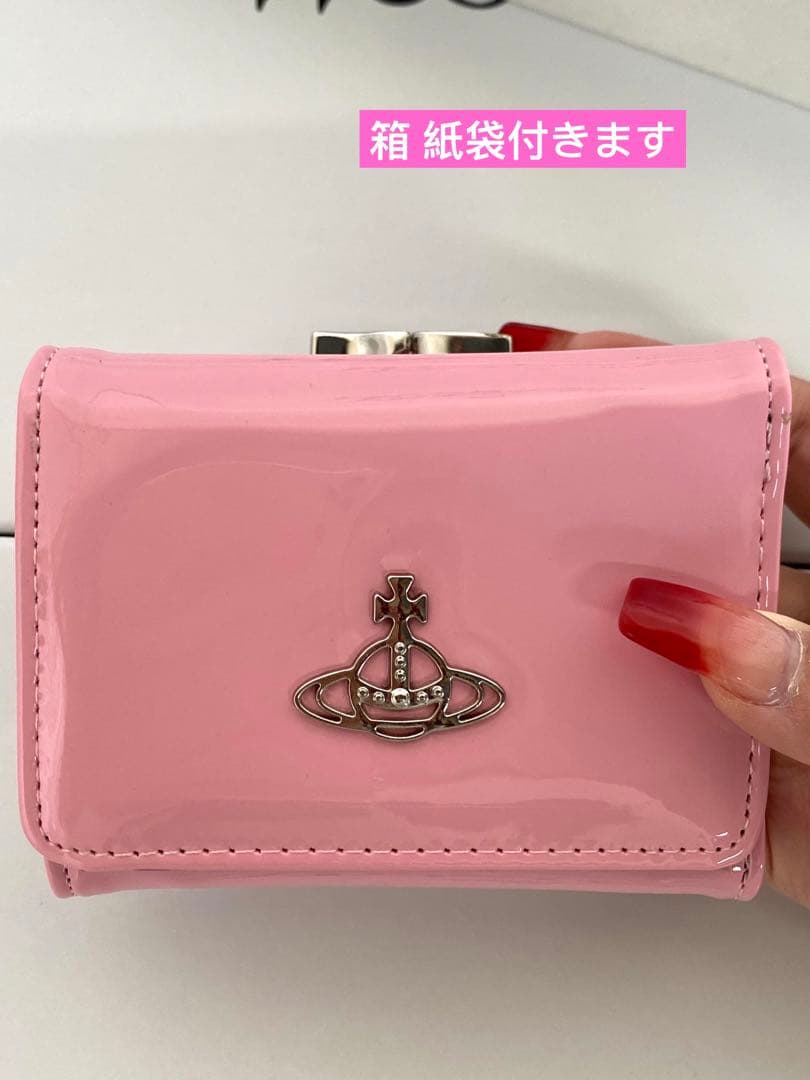 Vivienne Westwood ヴィヴィアン 三つ折財布·ピンク