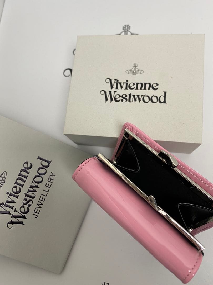 Vivienne Westwood ヴィヴィアン 三つ折財布·ピンク