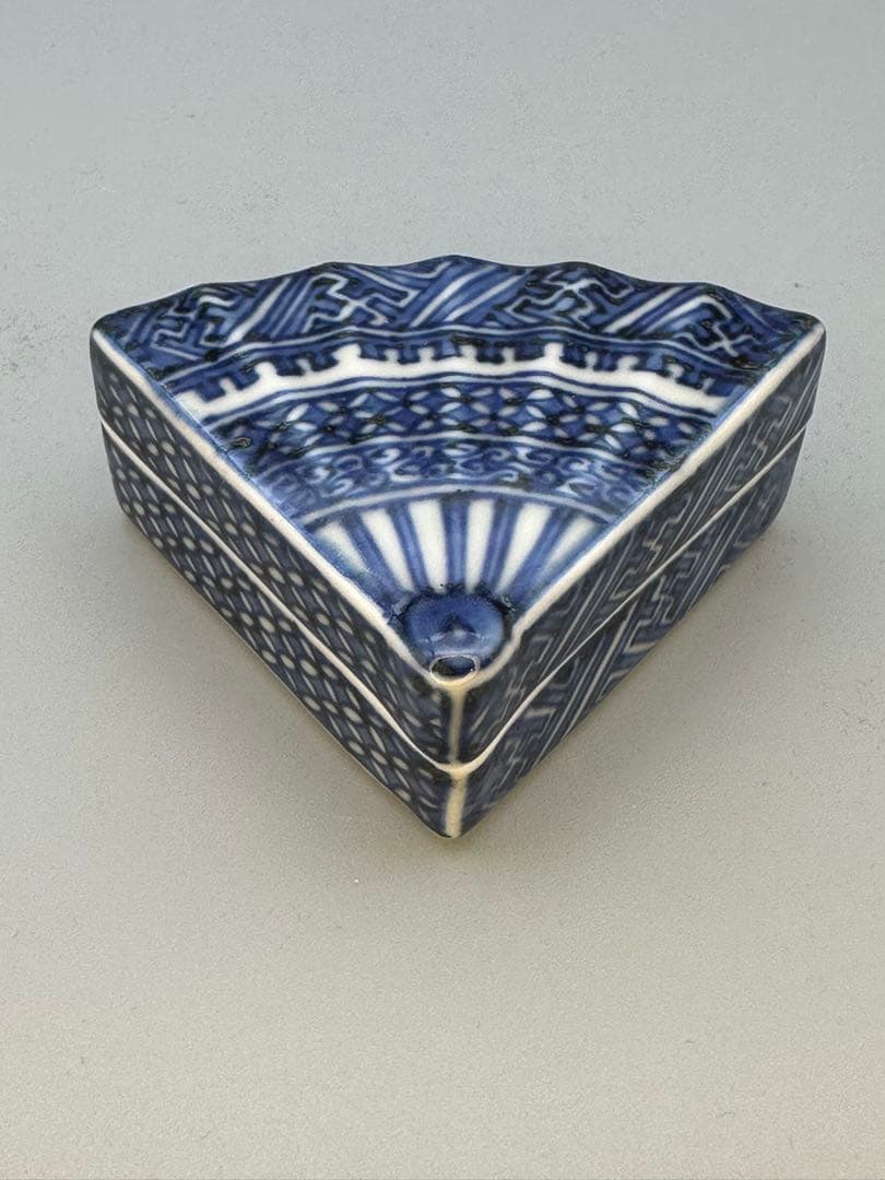 茶道具　香合　三浦竹泉　祥瑞開扇