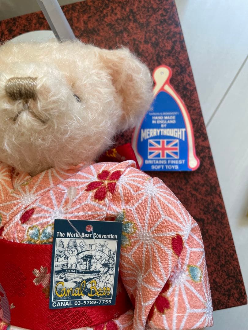 【新品未使用】 メリーソートMerry thoughtテディベアピンクシャンパン