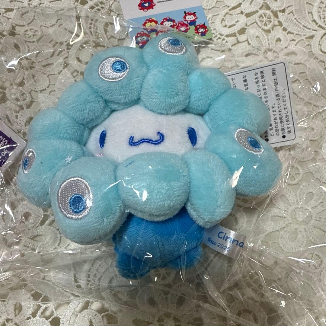 【新品】関西万博購入　カラビナ付サンリオ なりきりマイメロとシナモロール