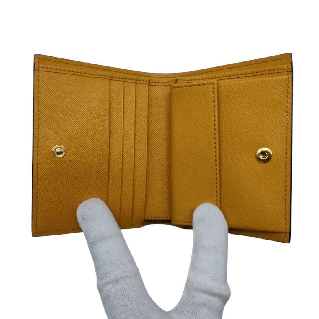 マルニ　折り財布　ベージュ　ピンク　オレンジ