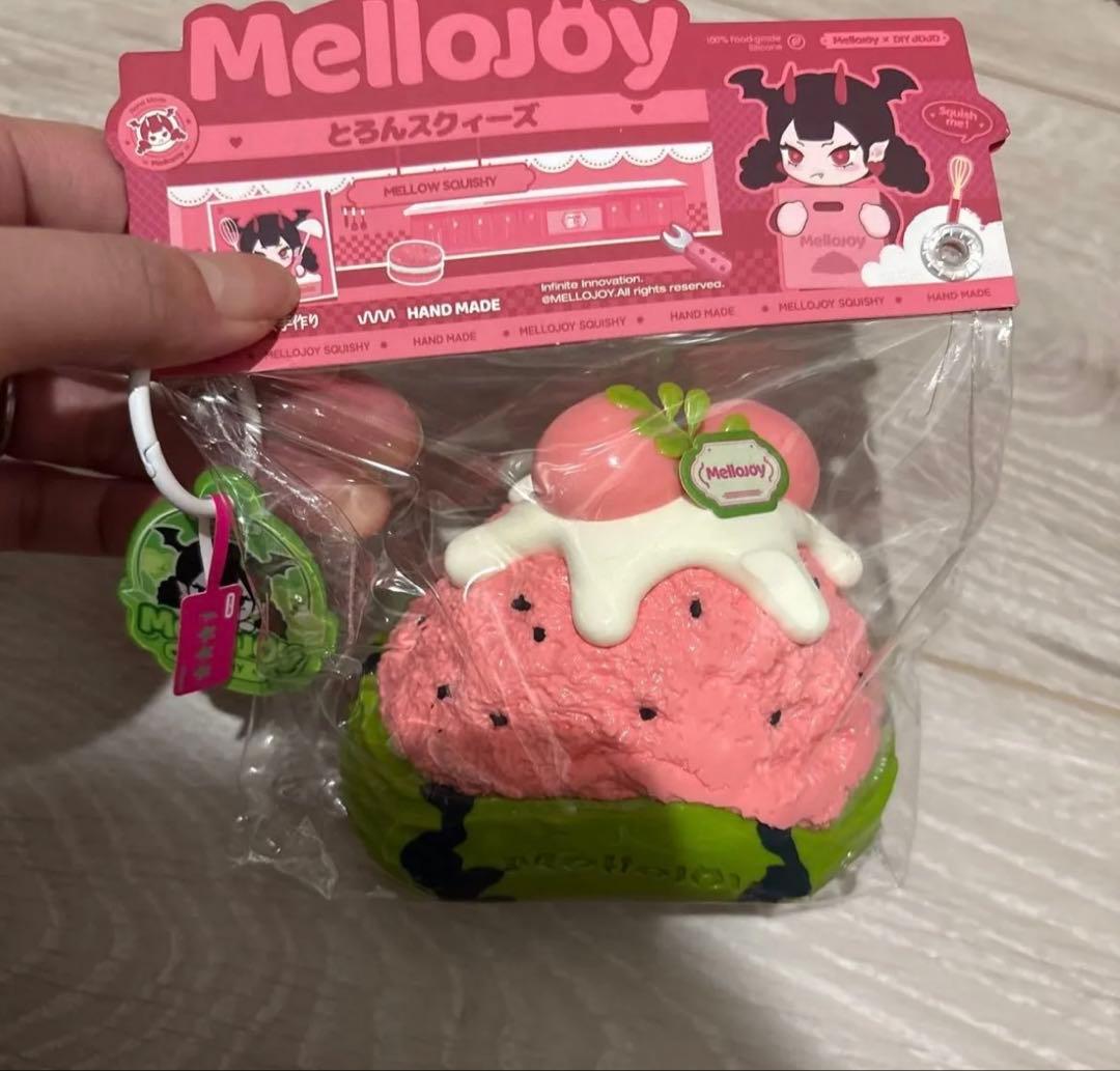 開*）様 メロジョイ　スクイーズ　2点セット　プリン犬　　スイカ　 melloj