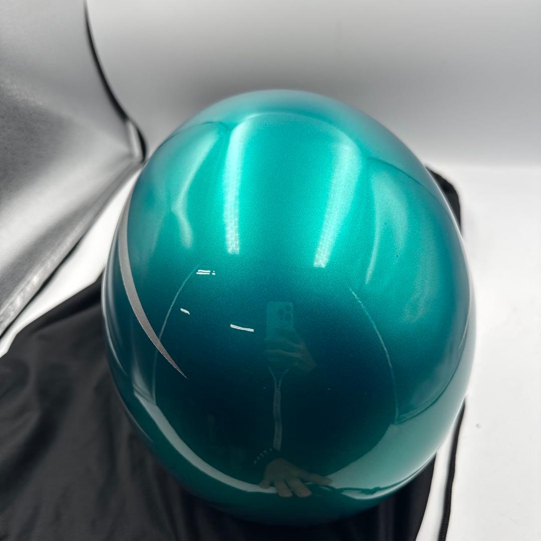 BEETLE ジェットヘルメット グリーン/シルバー