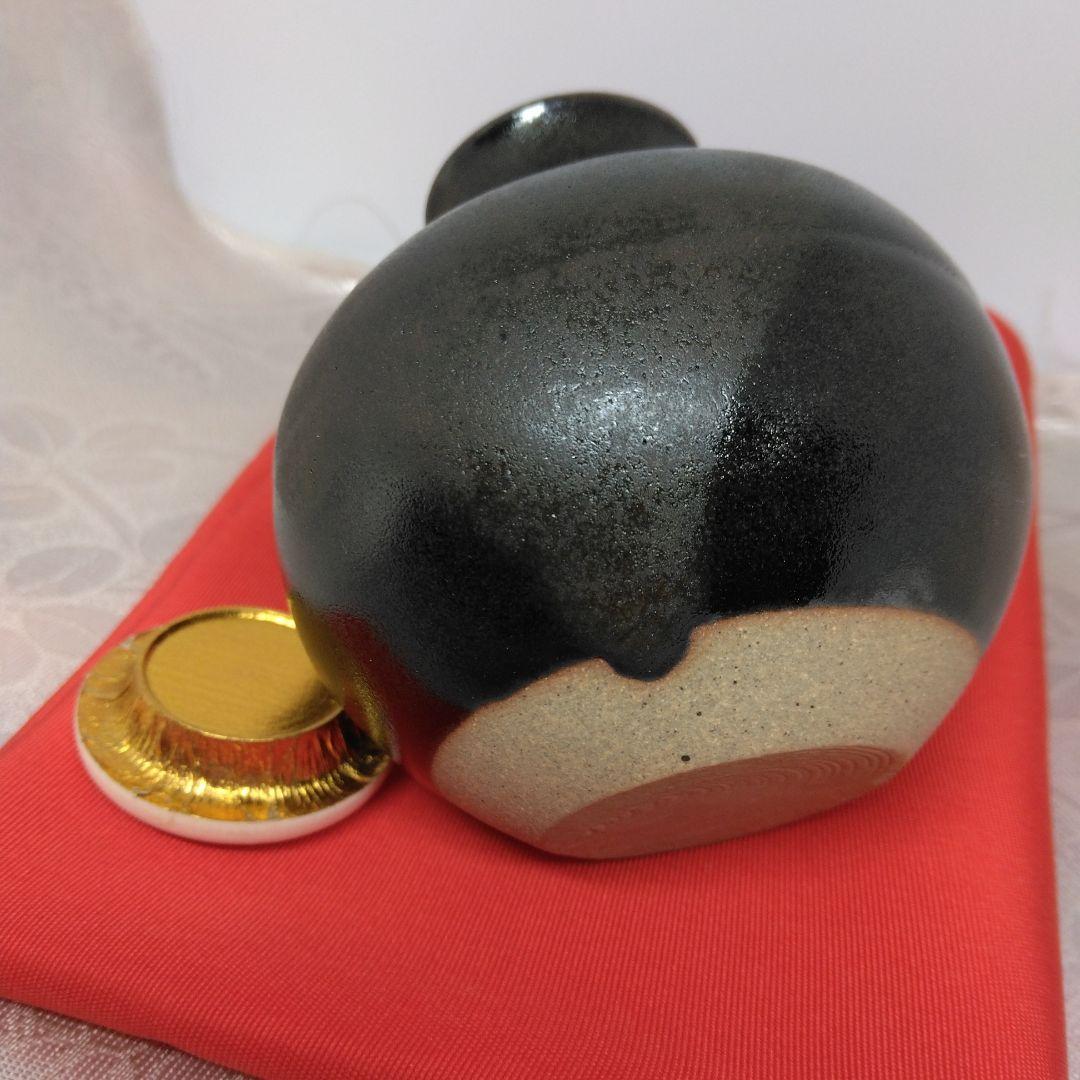 唐物中興名物 模 木下丸壺茶入 仕覆 笹づる緞子 本歌写 共箱 茶道具