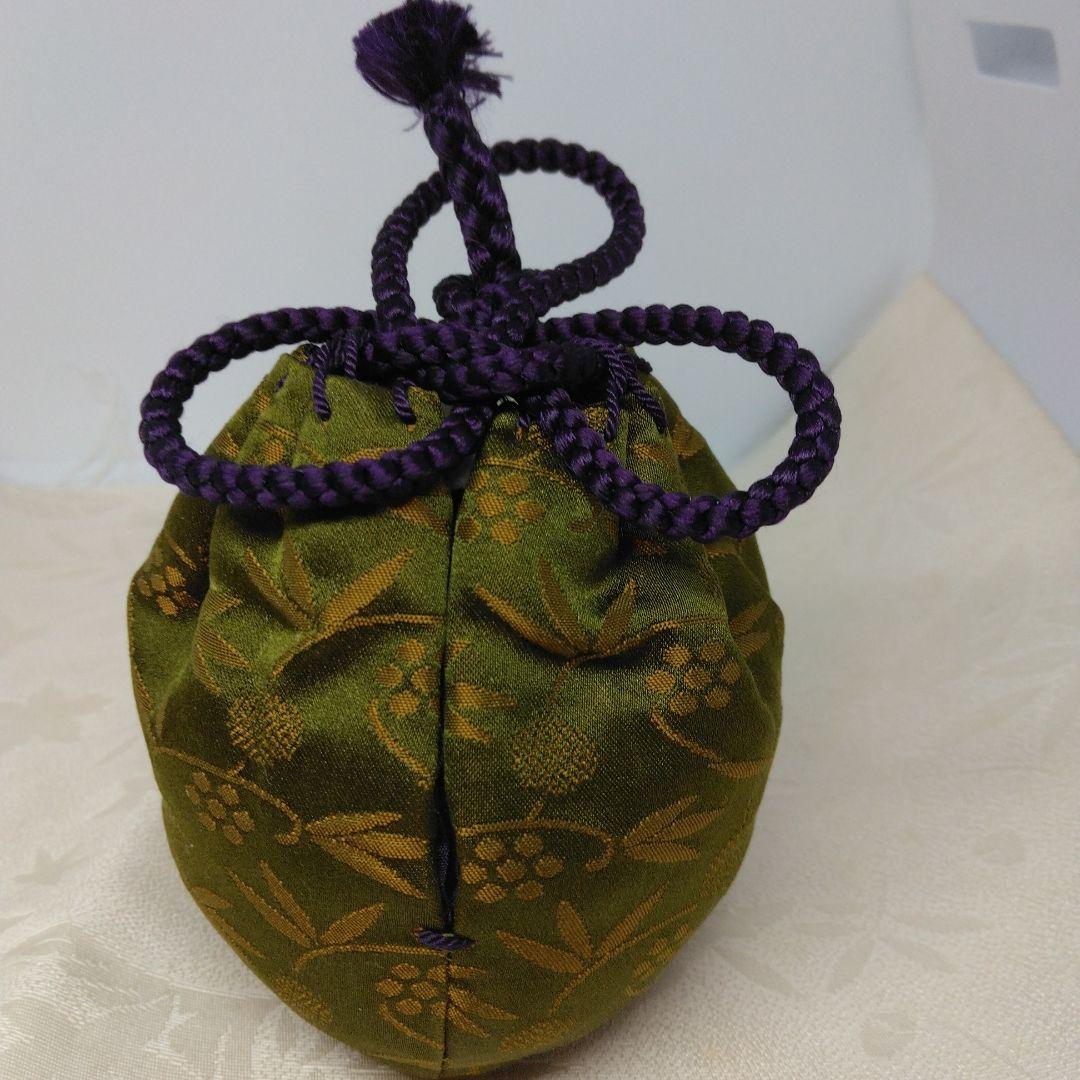 唐物中興名物 模 木下丸壺茶入 仕覆 笹づる緞子 本歌写 共箱 茶道具