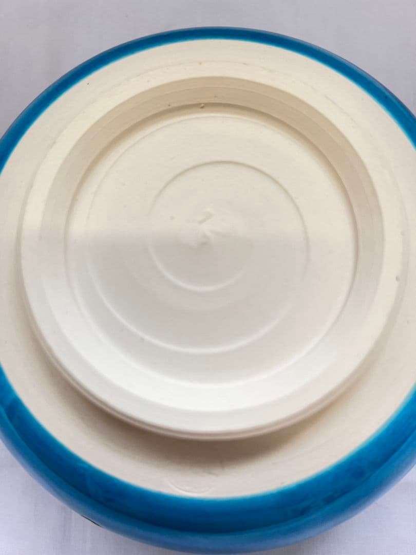 浅黄交趾釉薬水玉透かし文 菓子鉢 平安 善昇 茶道具