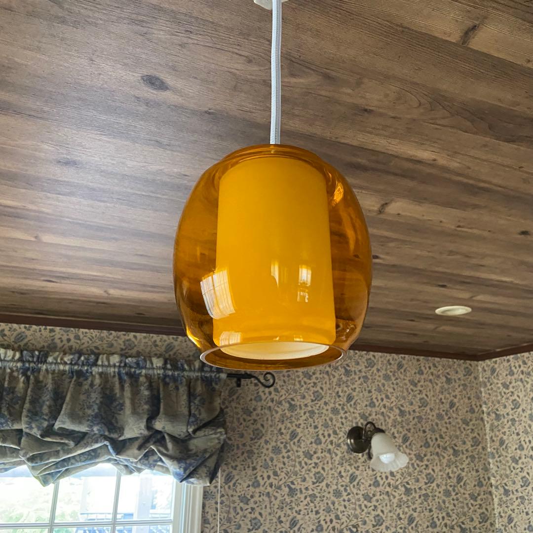 ビンテージ　ペンダントライト　天井照明　昭和レトロ　ミッドセンチュリー