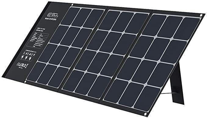 ソーラーパネル 折りたたみ式 10種類DCプラグ付 IP6 120W 防災対策