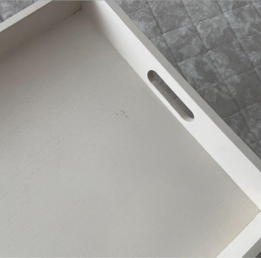 【廃盤/希少】ローラアシュレイ　木製折りたたみ　トレイテーブル　ウッデンクリーム