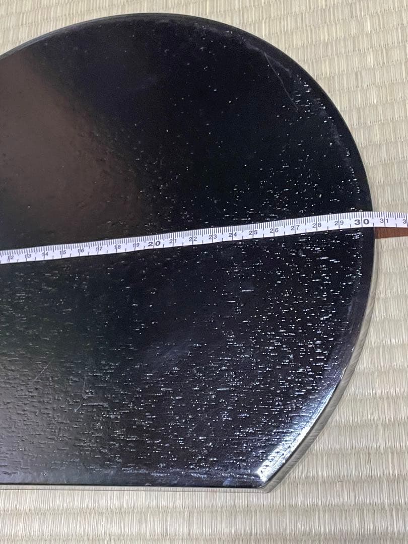 半月盆、輪島塗り、漆、サイズ縦26.5 横30.5㎝、全6点セット