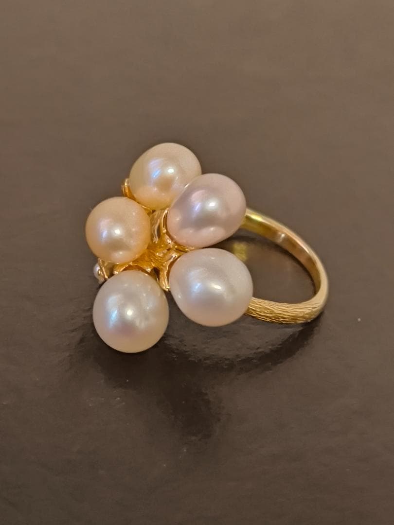 碌山 ROKUZAN ロクザン シルバー925 パール　ヴィンテージ　リング