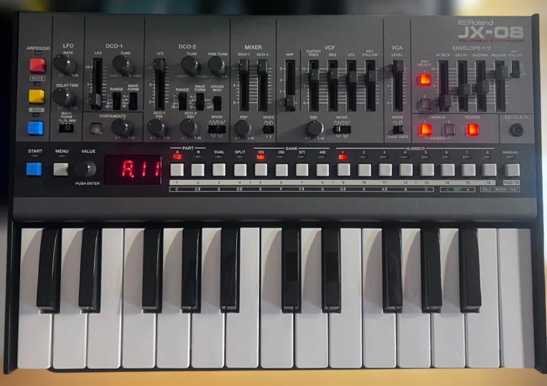 ROLAND JX-08 & K-25M ローランドシンセサイザーDAW・MTR