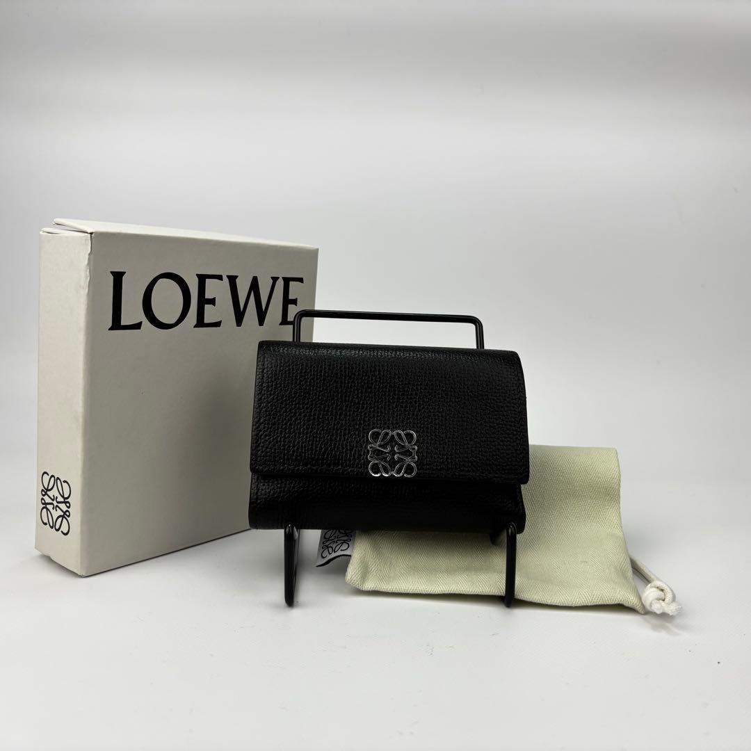 LOEWE ロエベ　アナグラム　バーティカルウォレット　三つ折り財布