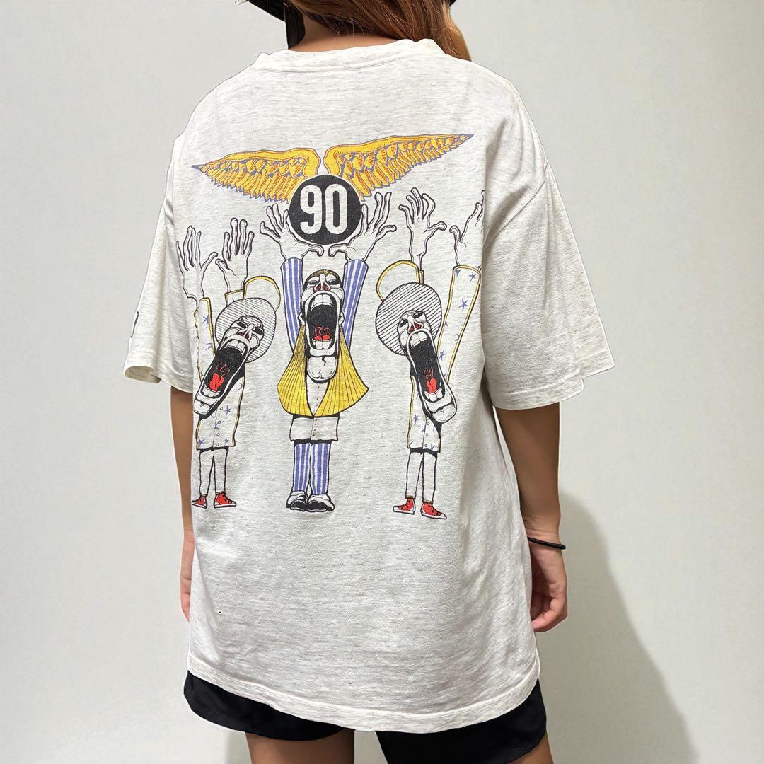 90s USA製 90 NINETY“ナインティー“Tシャツ オールドスケート