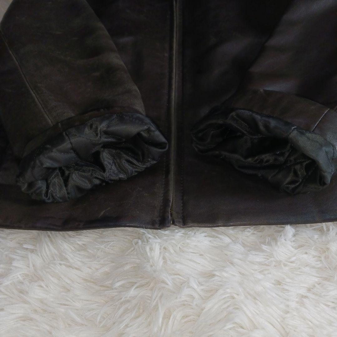 コールハーン　　レザージャケット　ダークブラウン　ラムスキン　Mサイズ