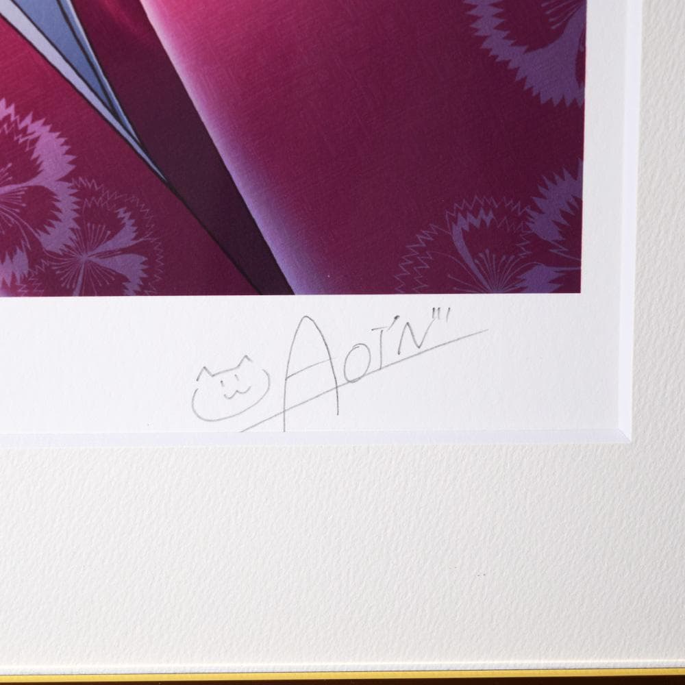 西又葵 Moon light シルクスクリーン アールビバン 額装 保証書あり