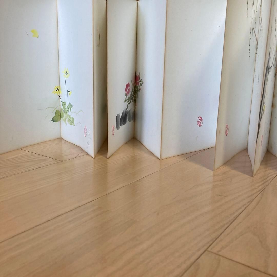 直筆　俳画手本「桃」藤村唐邨（現代俳画協会故理事）