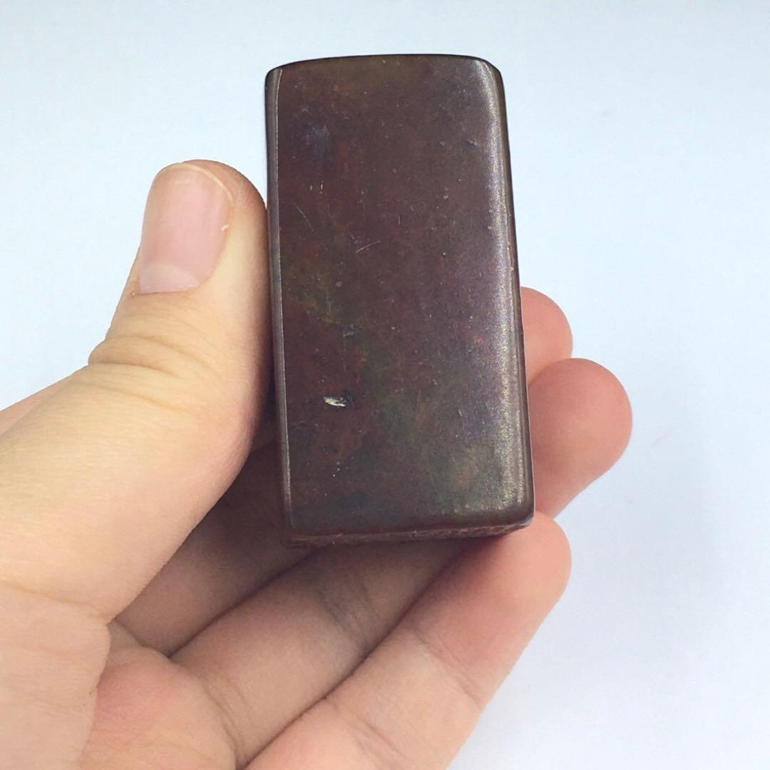 旧蔵　古印鑑　「懷抱觀古今」篆刻 青田玉石 時代物 アンティーク