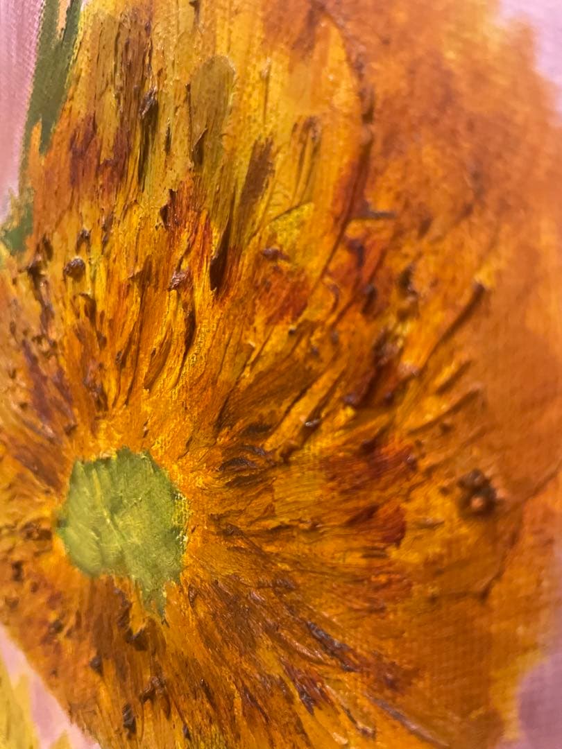 F20号　オーダーメイド油絵　ゴッホのひまわり