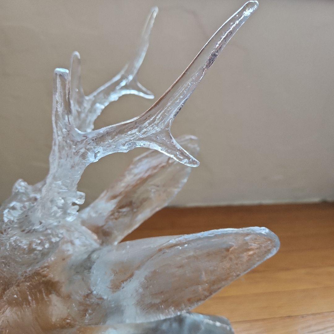 JJ　○【超美品】バカラの鹿の置物