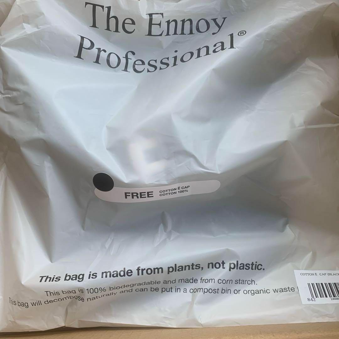 新品 ENNOY COTTON Ē CAP BLACK キャップ エンノイ
