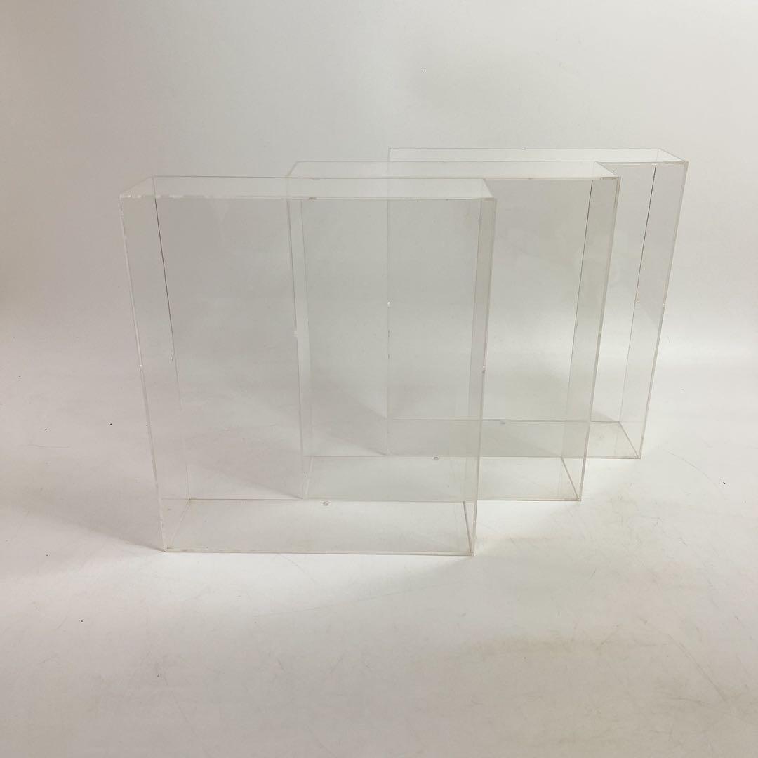 油彩 キャンバス 立体額 アクリルケース アクリルボックス　3個セット ボックス