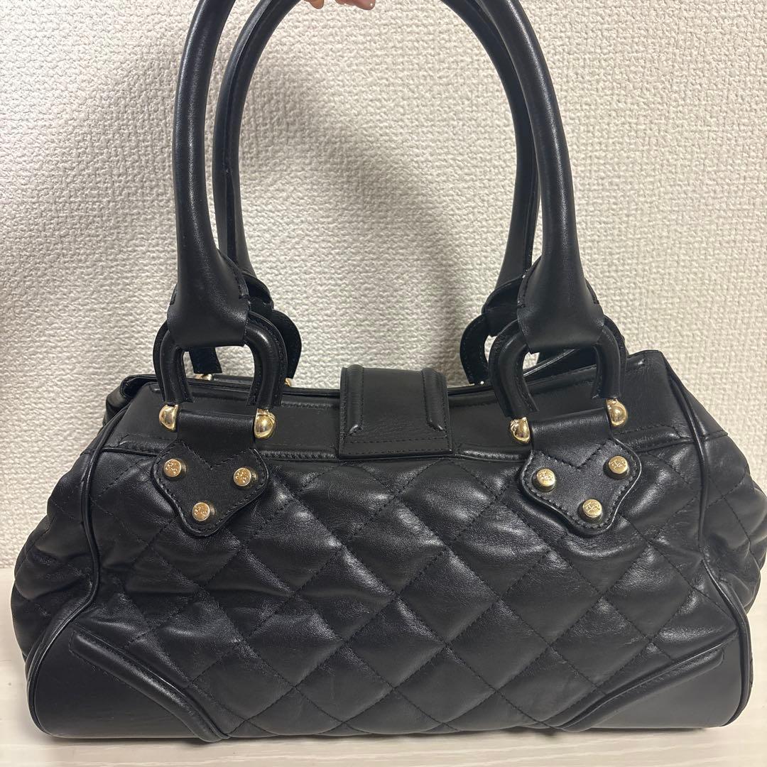 ノバチェック ホースロゴ　レザー　キルティング　トートバッグ