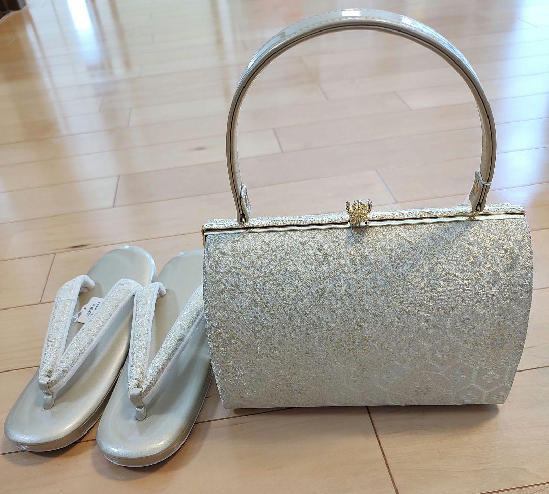 礼装　和装バッグ草履セット　和装バッグと草履セット　結婚式　入学式　七五三