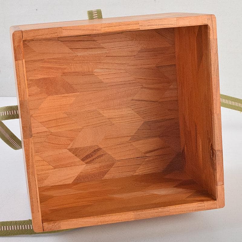 茶道具　絵志野　茶碗　有近作　伝統工芸　箱根寄木細工箱付　M　R9534